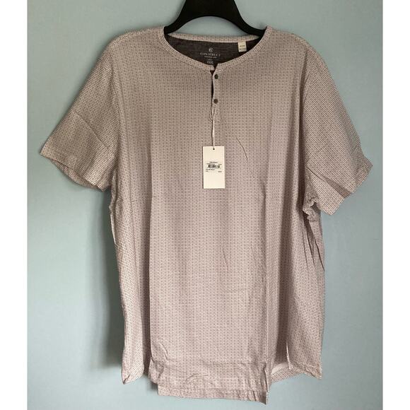 Men’s Henley Short Sleeve Top - Picture 1 of 7